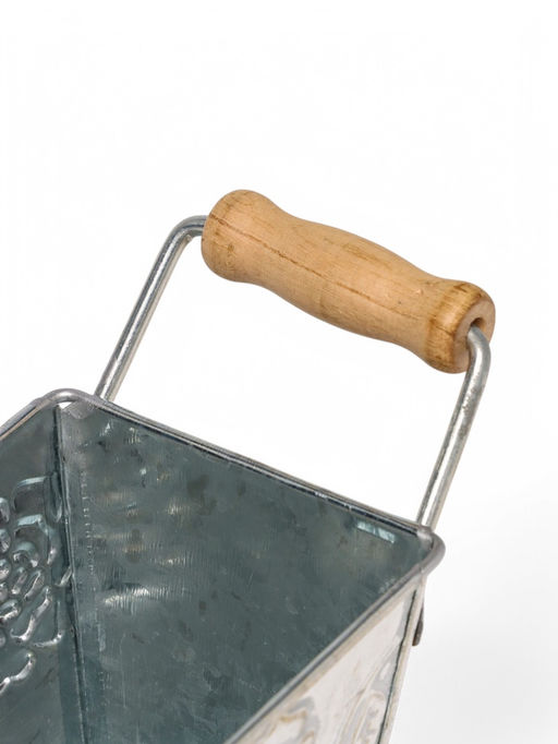 Кашпо с деревянными ручками Бонсай Альва, 600 мл, металл - Take it easy фото 4