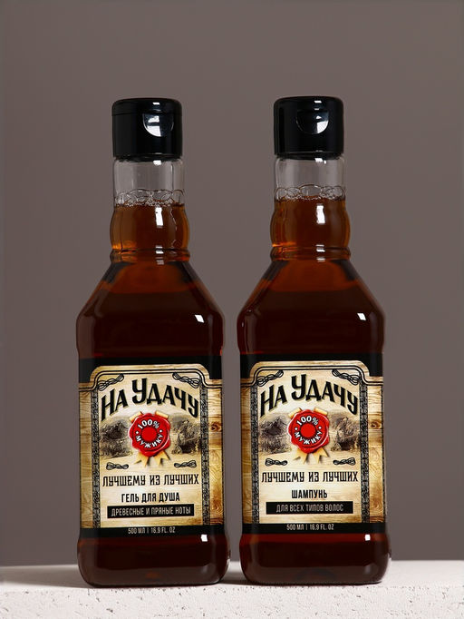 Подарочный набор На удачу, шампунь и гель для душа, 500 мл