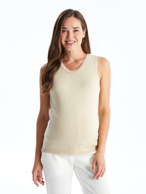 V Yaka D?z Uzun Kollu Hamile Triko H?rka ve S?veter Tak?m