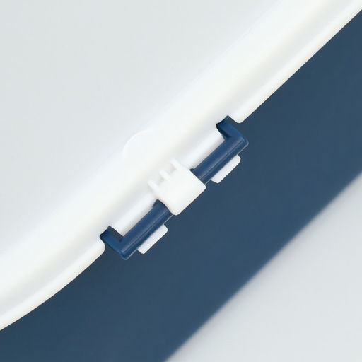 Туалет закрытый, 51×34×37 с, с совком, прозрачный, пластик, синий