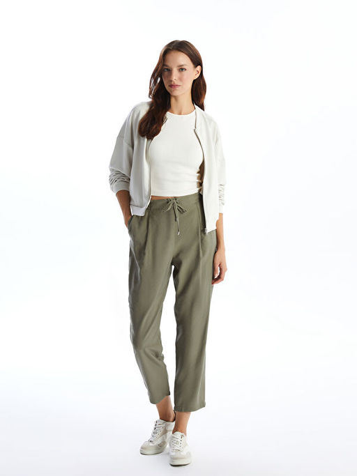Beli Lastikli Loose Fit Kad?n Pantolon
