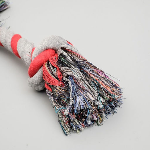 Игрушка канатная 2 узла, 200 г, до 33 см, микс цветов - Пижон фото 2