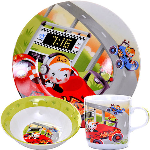 23387 Набор детский 3пр Гонки LR (х12)