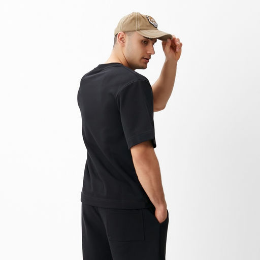 Футболка мужская из органического хлопка MINAKU REGULAR FIT: чёрная, р-р 56