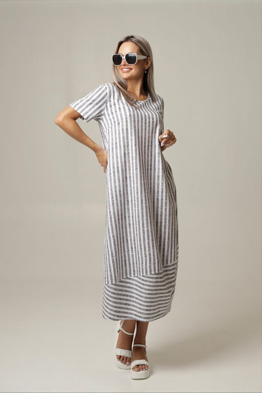 Платье женское П-168 (кулирка) Хаки - Elenatex фото 15