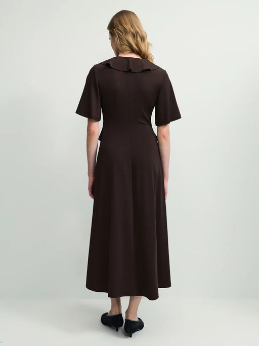 Платье миди с рюшами / Zarina