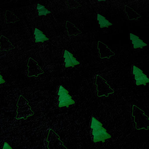 Плед с рукавами светящийся в темноте Этель. Елочки, 150?200 см, плотность 220 г/м?