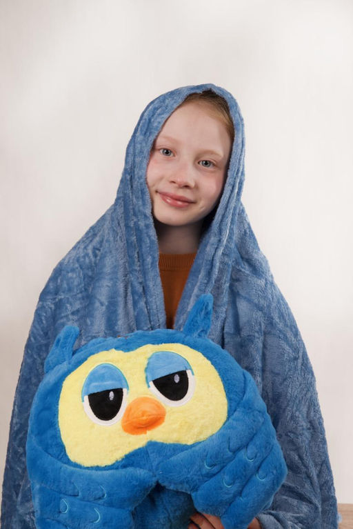 Совушка с пледом 100/110 см