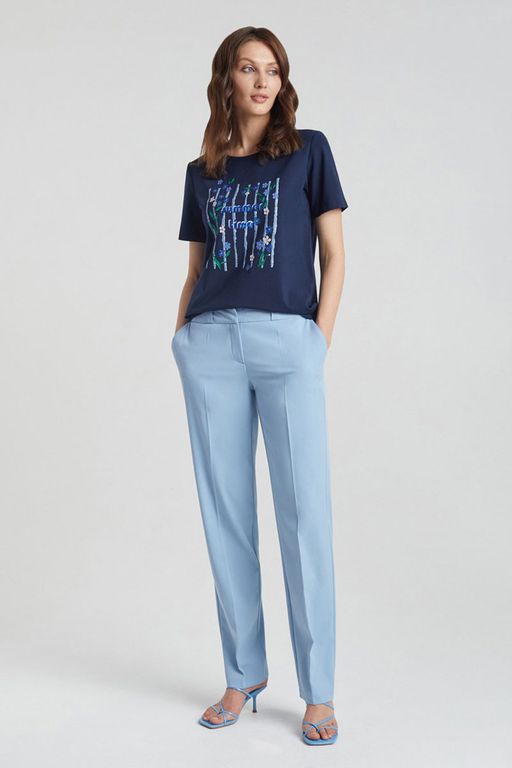 Футболка женская LS-013467-DN, 
темно-синий - Steinberg фото 2