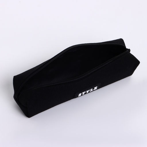 Косметичка-пенал на молнии Style, чёрная - Simaland фото 3