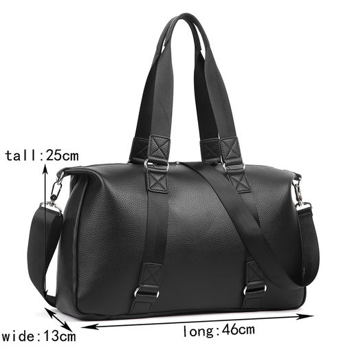 Дорожная сумка, кожа, MIRONPAN 1147 Черный