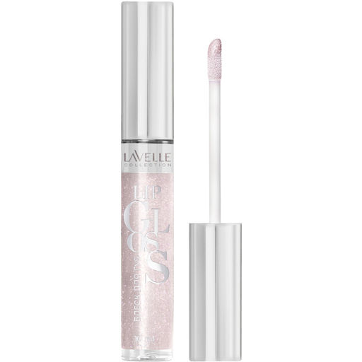 LavelleCollection Блеск для губ тон 55 LIP GLOSS SILVER LG-05 нежно-сиреневый искрящийся  фото 2