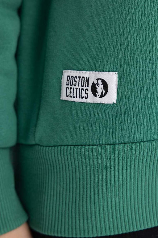Толстовка с капюшоном NBA Boston Celtics для мальчиков - Defacto фото 8