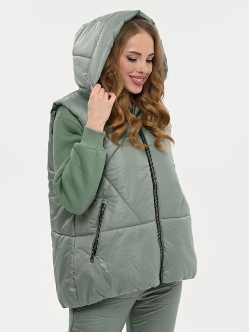 Утепленный жилет oversize - А+б коллекция фото 38