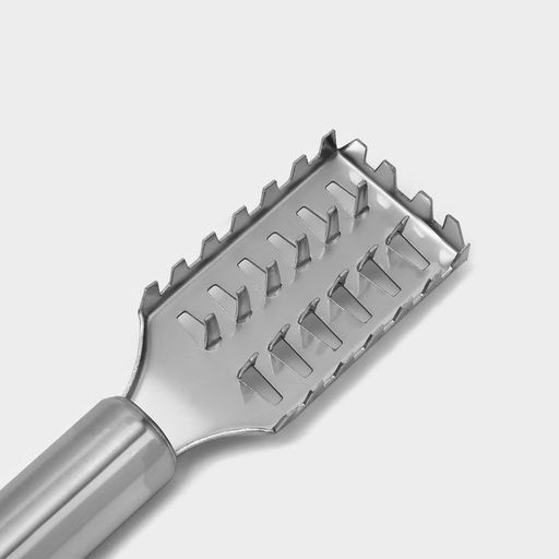 Цена за 2 шт. Рыбочистка Доляна Металлик, 20 см, цвет серебристый  фото 6