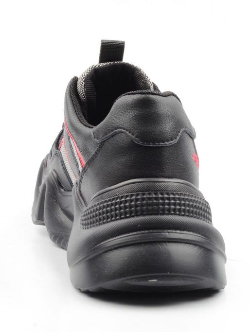 05-DHJ03-1 BLACK Кроссовки женские (нат.кожа, нат.замша, текстиль) - Фабричный китай фото 8