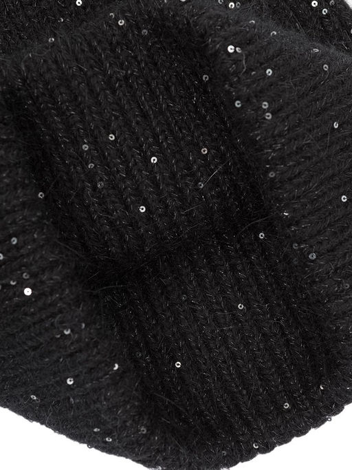 Шапка жен. анг+нейл+люр LB-N88063 black