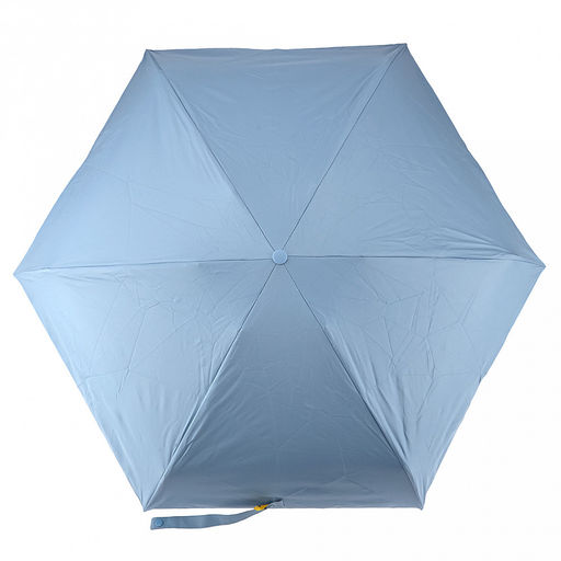 Зонт-мини механический Палитра UPF50+ ткань эпонж (полиэстер) + черное УФ-покрытие, 6 лучей, д/купола 90см, 5 сложений, 18см в сложенном виде, механизм против ветра, ручка с покрытием soft-touch, цвет голубой, 218гр (Китай) - Домашняя Мода фото 4