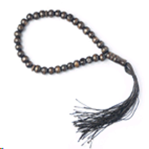 Четки мусульманские 33 бусины 8мм / MА51 /уп 10/600/ коричневый - Галеонтрейд фото 2