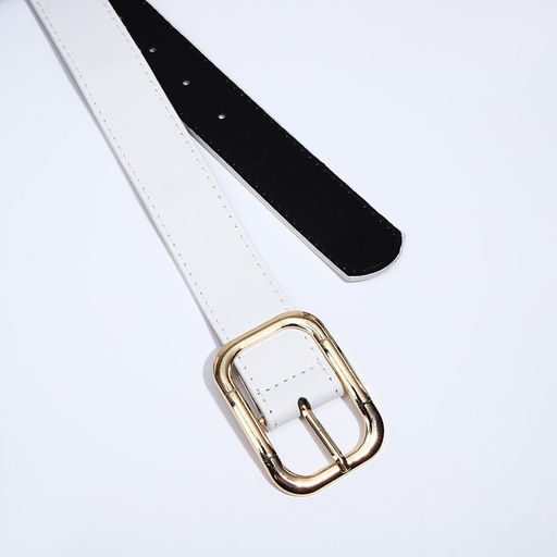 Ремень женский, ширина 3,3 см, пряжка металл, цвет белый - Simaland фото 2