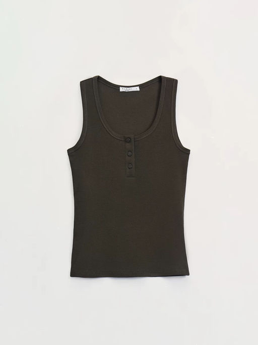 Топ в рубчик на пуговицах / Zarina