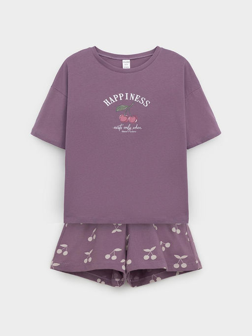 МП 1658/сливовый 3211 Н067.1 пижама для дев