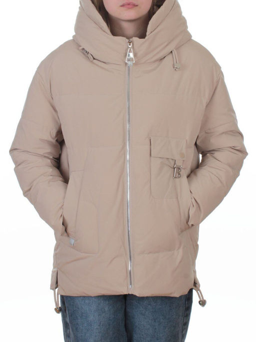 2396 BEIGE Куртка зимняя женская (150 гр. холлофайбер)