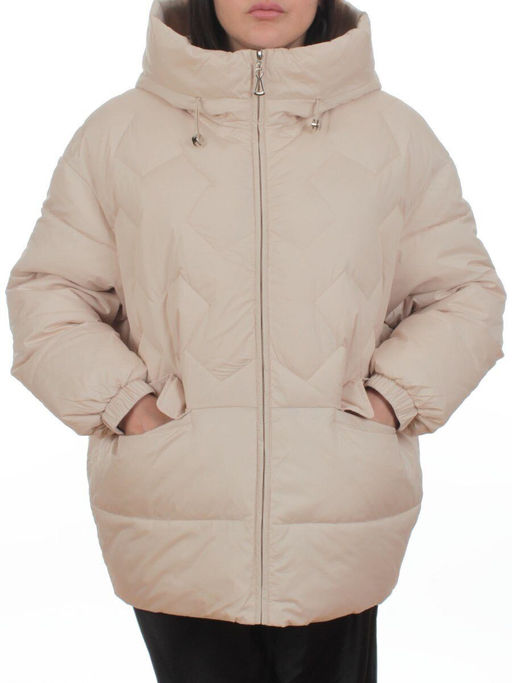 2309 BEIGE Куртка зимняя женская (200 гр. холлофайбер)