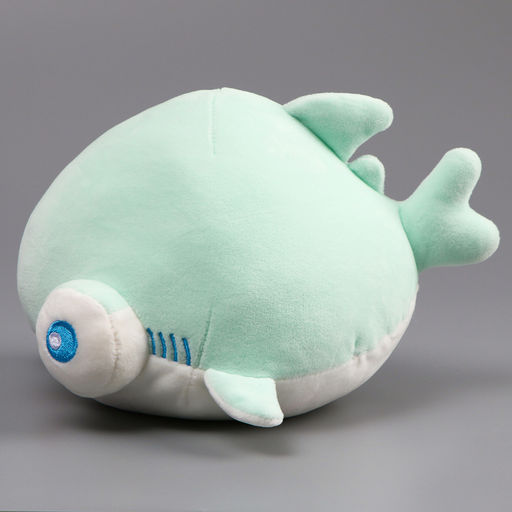 Цена за 2 шт. Мягкая игрушка «Акула» с большими глазами, 19 см, бирюзовая