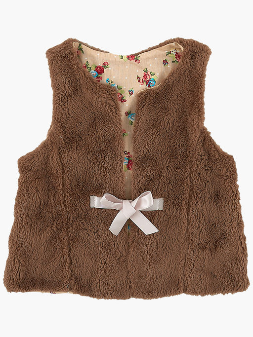 Жилетка для малышей UD 2165 коричневый - Mini maxi фото 3