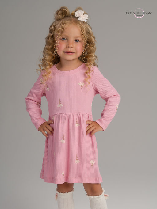 Платье Элла астра на пудре