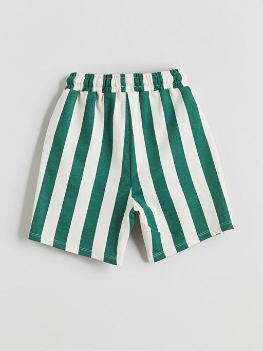 Beli Lastikli ?izgili Erkek ?ocuk ?ort