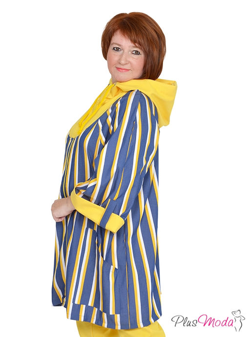 Парка с капюшоном Модель №932 размеры 44-84 - Plusmoda фото 3