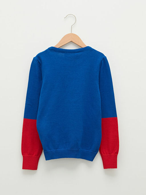 Bisiklet Yaka Marvel Lisansl? Uzun Kollu Erkek ?ocuk Triko Kazak - Waikiki фото 2