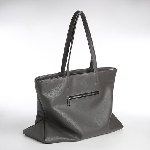 Сумка женская TEXTURA, шоппер, большой размер, цвет серый  фото 4