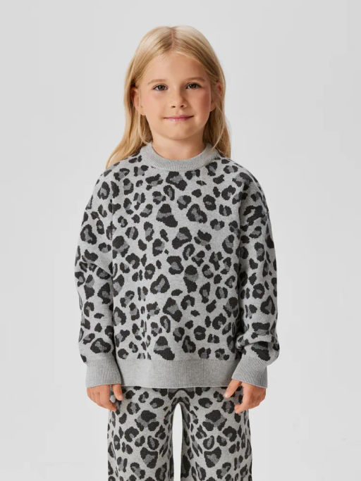 ACOOLA / Джемпер детский для девочек Simona серый  фото 4