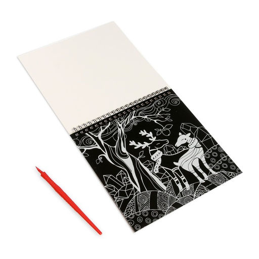 Блокнот гравюра-раскраска 19х19см Воображение - Школа талантов фото 5