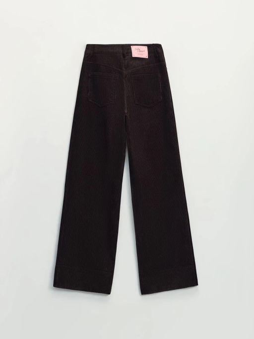 Хлопковые брюки с контрастным отворотом / Zarina фото 10