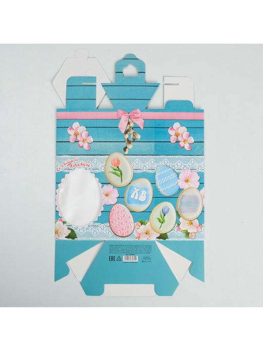 Коробка кондитерская складная, упаковка Светлая Пасха, 16.5?14.5?21 см