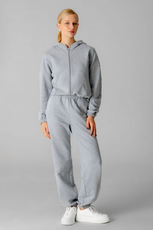 Арт. 2545 Костюм женский с брюками 44-50 (4 шт) Цвет:серый меланж