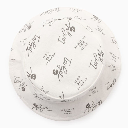 Панама детская MINAKU «Надписи», размер 48-50, белая