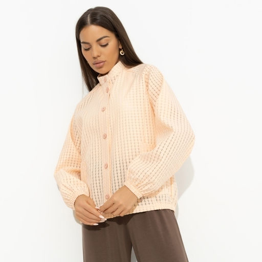 Бомбер фактурный из органзы Неоновая нежность - Charutti фото 2