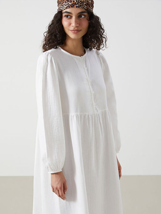 Bisiklet Yaka Kad?n Elbise