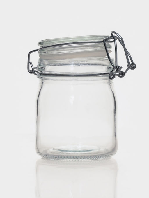 Баночка для специй Доляна «Галерея», 200 мл, 8.5×9×6.5 см, с бугельным замком, стекло, прозрачная