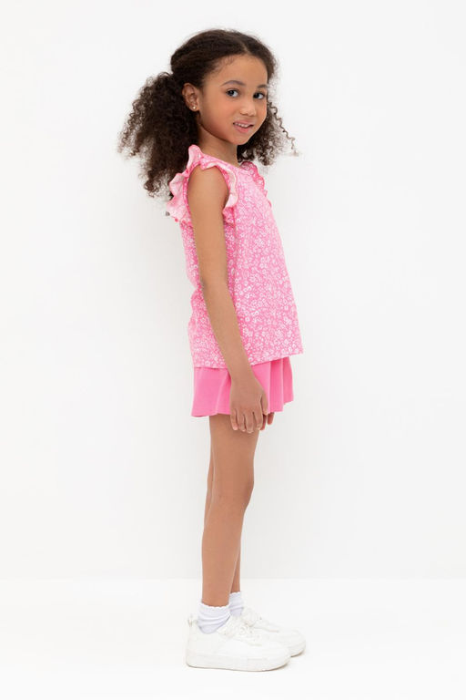 КР 400688-1/неоновый розовый к555 шорты для дев