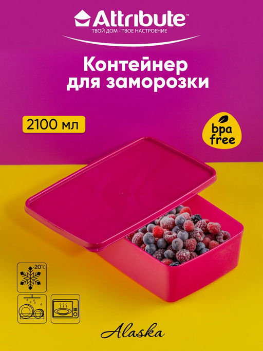 Контейнер для заморозки ALASKA 2.1л фуксия