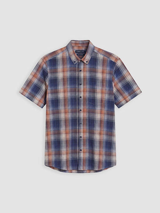 Regular Fit Ekose Poplin Erkek G?mlek
