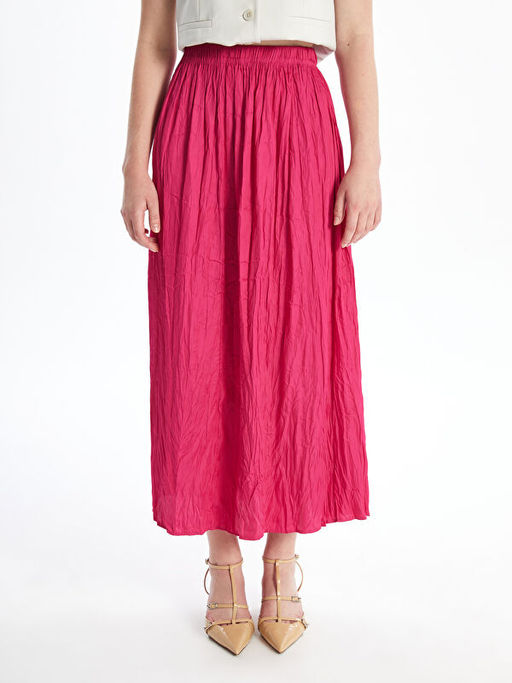 Beli Lastikli Saten Kad?n Etek - Waikiki фото 2