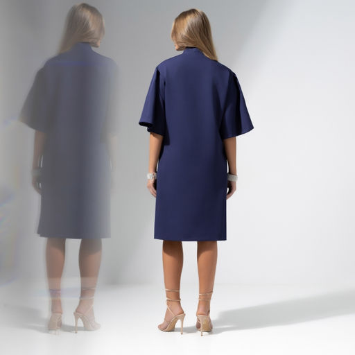 Платье со свободными рукавами Море волнуется (blue) - Charutti фото 11