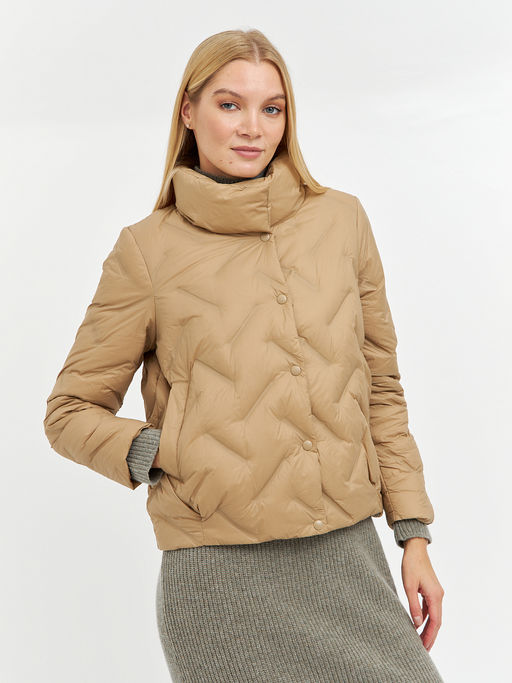 Пуховик женский укороченный на кнопках - Glenfield фото 6